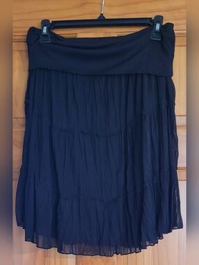Womens Size XL IZ Byer Foldover Tiered Skirt